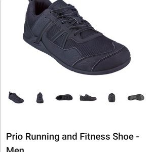 XeroShoes Prio Mens Barefoot Shoes Black Size 8